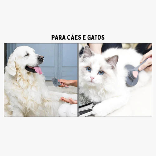 ESCOVA REMOVEDORA DE PÊLOS PARA CÃES E GATOS